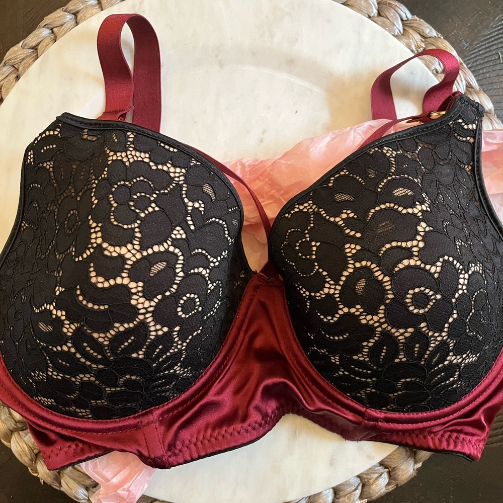 Liviara Traitor Bra in Bordeaux Red Size 34DD